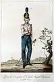 Offizier der Gardes du Corps in kleiner Uniform, 1815
