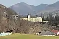 Blick von Leonstein über den Graben des Schmiedleitnerbachs nach Nordosten