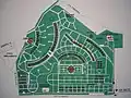Lageplan des Cimitero Flaminio