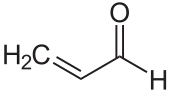 Strukturformel von Acrolein