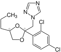 Struktur von Propiconazol