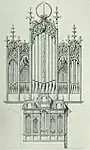 Prospekt der alten Orgel um 1520