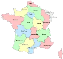 Römisch-katholische Kirchenprovinzen in Frankreich