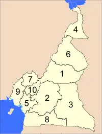 Regiões dos Camarões
