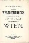 Werbeschrift der Fa. Koppel, Frisch & Cie. (1908),Einband und Titelblatt