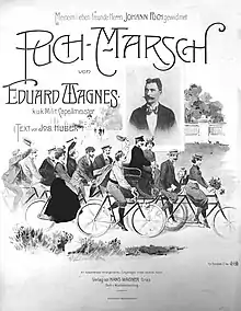 „Puch-Marsch“ von Eduard Wagnes (Cover der Pianoforte-Noten)