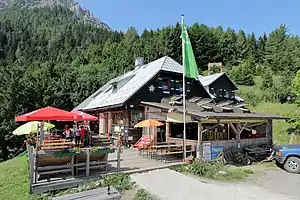 Nordostansicht der Edelweisshütte