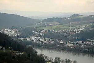 Puchenau von Südosten her gesehen