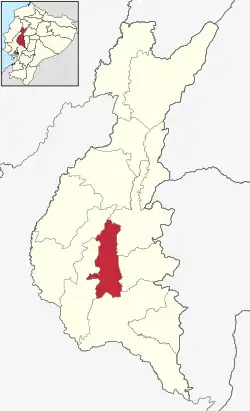 Der Kanton Puebloviejo in der Provinz Los Ríos