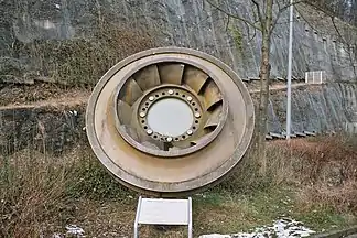 Das Laufrad einer alten Kreiselpumpe im Koepchenwerk