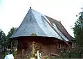 Die alte Kirche des Klosters Putna, Seitenansicht