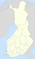 Lage von Pyhäranta in Finnland