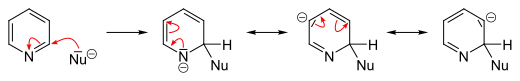 Nukleophile Substitution in 2-Position