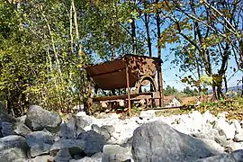 Transport auf der Schiene zur Verladestation