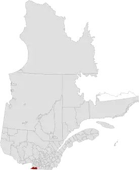 Lage der MRC Le Haut-Saint-Laurent