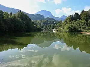 Blick von der Staumauer nach Süden