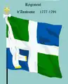 Fahne als Regiment Ponthieu und Austrasie