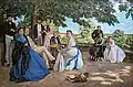 Frédéric Bazille:Familientreffenim Salon 1868