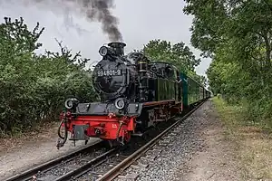 99 4801 im Bahnhof Lauterbach Mole