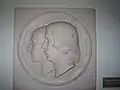 Marmorrelief Robert und Clara Schumanns von Ernst Rietschel (1846)