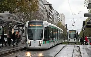 Linie T3a an der Porte de Vanves, 2010