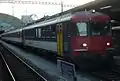 Dreiteiliger Intercity Zugnummer IC 10792 mit geschlossenem RBe 4/4 als Zuglok im September 2013