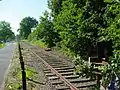 Ende der Gleise in Glinde (Juni 2006)(Mittlerweile wurde auch dieser Teil der Strecke abgebaut)