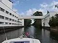 Werksgelände Tchibo mit Brücke