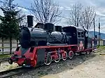 Rumänische Dampflokomotive im Betrieb auf der Wassertalbahn im Jahr 2023