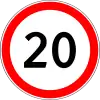 Höchstgeschwindigkeit (20 km/h)