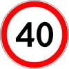 Höchstgeschwindigkeit (40 km/h)