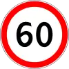 Höchstgeschwindigkeit (60 km/h)