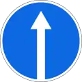 4.1.1Vorgeschriebene Fahrtrichtung – geradeaus