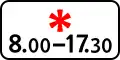 8.5.5Zeitliche Beschränkung (nur samstags, sonntags und feiertags 8:00 bis 17:30 Uhr)