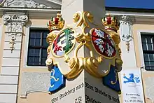 Detail Distanzsäule Radeberg