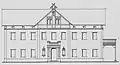 Bauzeichnung des zillerschen Landhauses im Schweizerstil, Zustand vor&nbsp;1898