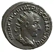 Münze des Trebonianus Gallus