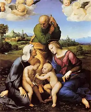 Heilige Familie aus dem Hause Canigiani(Sacra Famiglia Canigiani) (Raffael)