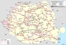 Das rumänische Eisenbahnnetz