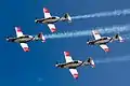 Das IAF-Kunstflugteam mit vier Beechcraft T-6 Texan II Efroni