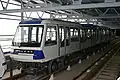 Triebwagen der M2 im Depot in Vennes