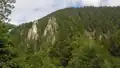 Südseite mit markanten Felstürmen Ramlsschnaken (1310 m)