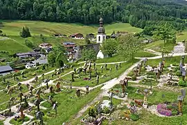 Teil des Bergfriedhofs