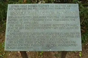 Gedenktafel an den Rastatter Gesandtenmord