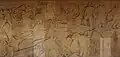 Rathaus Saarlouis, Geschichtsrelief an der Fassade