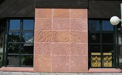 Relief am Ratssaal der Verbandsgemeinde