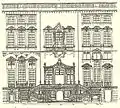 Rathausfassade und Freitreppe 1727