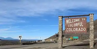 Raton Pass, Grenze zwischen New Mexico und Colorado