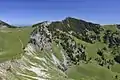 Blick vom Rauhkopf nach Norden auf Rauhkopfsattel und Aiplspitz