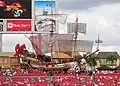 Das Piratenschiff im Stadion der Buccaneers